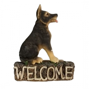 German Shepherd  Welcome Sign